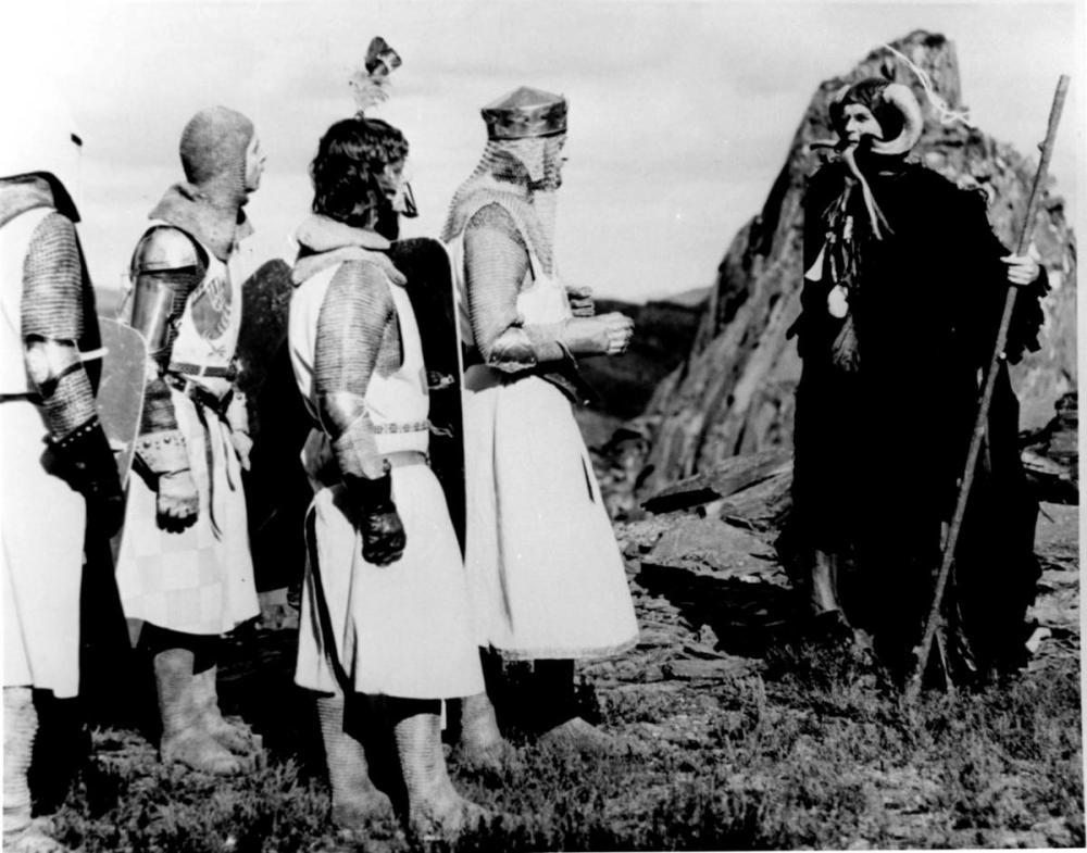 EI Scan
Scene from 1975 movie “Monty Python And The Holy Grail.”