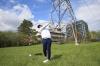 Rene Johnston - Toronto Star
Jay Meloff, an avid golfer, has taken to golfing on the hydro right away near the Bayview Arena due to the closure of Ontario golf courses.