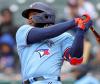 Frank Jansky -  Getty Images
Vladimir Guerrero Jr. launched his seventh home run of the season Thursday in Cleveland. Friday’s rainout ended a string of 17 straight game days for the Jays, who won 10.
