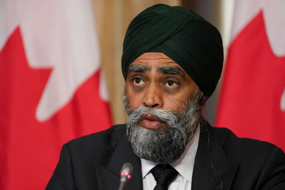 Sean Kilpatrick - THE CANADIAN PRESS
Defence Minister Harjit Sajjan speaks at a news conference in Ottawa on July 23, 2021.