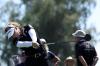 Harry How - Getty Images
Canadian Brooke Henderson fired a bogey-free 67 in the third round of the Chevron Championship.