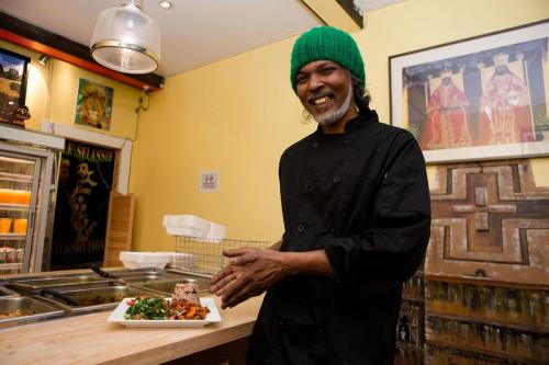 Angelyn Francis - Toronto Star
Arnold Freeman runs Ital Vital, a Rastafarian vegan restaurant that pulls influences from the Caribbean and around the world that has been open in Scarborough since 2011. A self-taught chef, Freeman champions using the freshest ingredients.