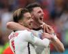 Catherine Ivill - GETTY IMAGES
Jack Grealish (left) and Declan Rice of England celebrate after beating Germany in the Euro 2020 knockout round on Tuesday.