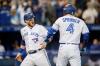 Cole Burston - GETTY IMAGES
Danny Jansen, George Springer and the Blue Jays head into the weekend still alive in the AL wild-card race after holding off the Baltimore Orioles in Friday night’s series opener at the Rogers Centre.