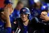 Kevork Djansezian - Getty Images
Hot-hitting Danny Jansen got the sunflower seed treatment in the Jays dugout after going deep in Thursday’s series opener in Anaheim.