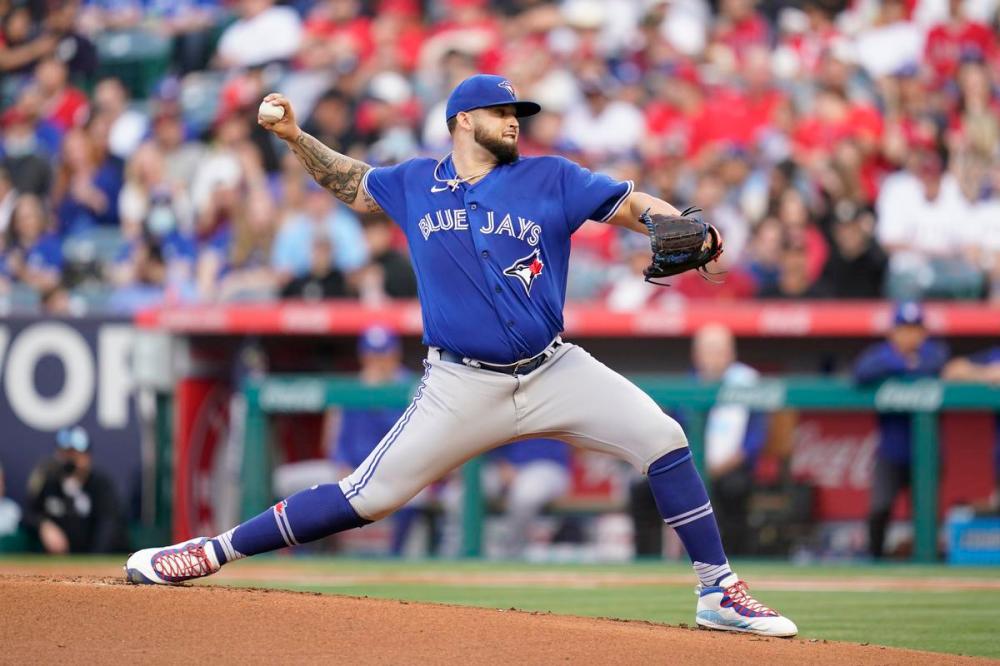 Ashley Landis - AP
Blue Jays right-hander Alek Manoah fanned nine Angels and carved his ERA to 1.77, third-best in the American League among qualified starters.