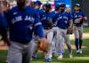 Stephen Maturen - Getty Images
The Blue Jays celebrated a victory and a series split against the Twins on Sunday.