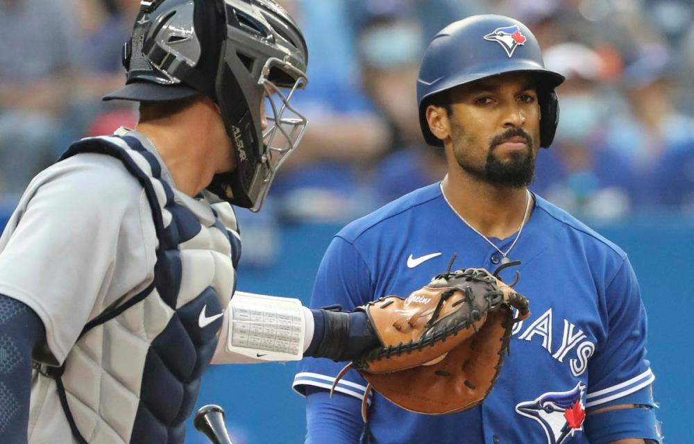 Richard Lautens - Toronto Star
Blue Jay Marcus Semien, called out on strikes in the first inning of Friday night’s game against the Tigers, went to the playoffs with the Oakland A’s the past three seasons.