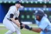 Joshua Bessex - Getty Images
Yankees starter Michael King wheels and prepares to start the first 1-3-6-2-5-6 triple play in major-league history against the Blue Jays on Thursday night.