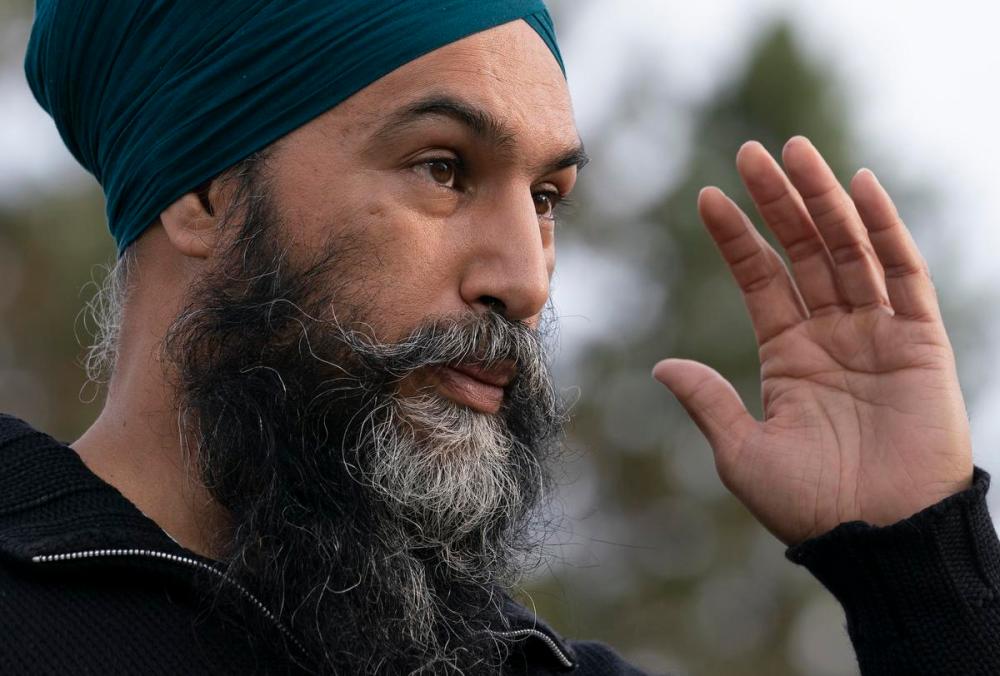 JONATHAN HAYWARD - THE CANADIAN PRESS
NDP Leader Jagmeet Singh continued to declare he is running to form government, but he also acknowledged the prospect of another minority government.