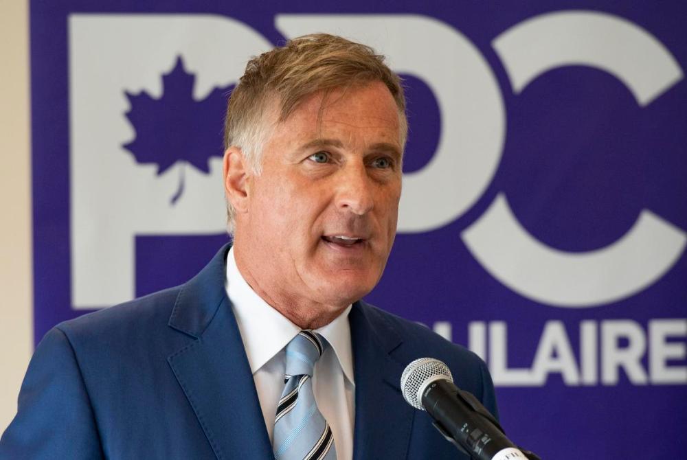 Jacques Boissinot - THE CANADIAN PRESS
People's Party of Canada Leader Maxime Bernier launched his campaign in Saint-Georges, Quebec on Friday.
