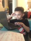 - COURTESY OF ANDREA MOFFAT
Andrea Moffat’s six-year-old son Justice has been struggling to navigate school on a screen and she worries he’s missing out on the social skills that come from being in a physical environment.