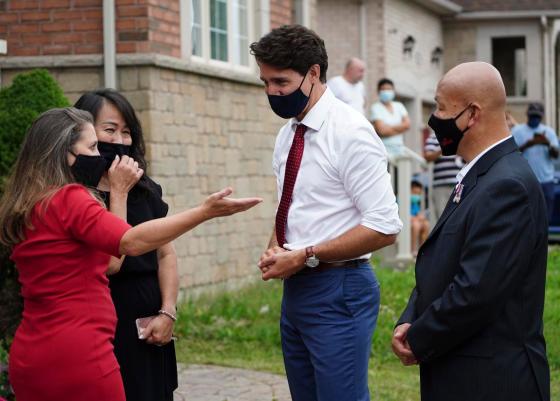 Sean Kilpatrick - THE CANADIAN PRESSPrime Minister Justin Trudeau makes a campaign stop in Markham, Ont., on Tuesday. (Sean Kilpatrick / The Canadian Press)