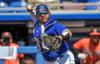 Steve Nesius - THE CANADIAN PRESS
Toronto Blue Jays catcher Alejandro Kirk fields a bunt hit by Baltimore Orioles' Cedric Mullins during the first inning of a spring training baseball game on March 13 at TD Ballpark in Dunedin, Fla.