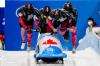 Pavel Golovkin - The Associated Press
Third after two runs, Canadians Justin Kripps, Ryan Sommer, Cam Stones and Benjamin Coakwell held their position on the final day and took bronze in four-man bobsled.