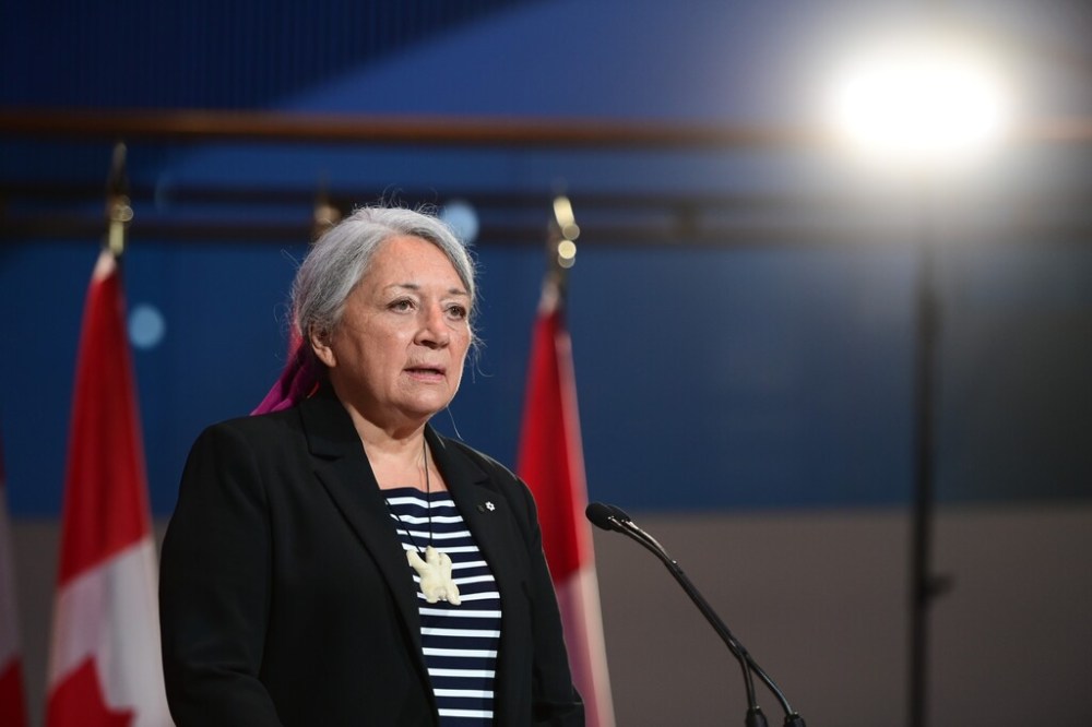 CP
Mary Simon used her Inuktitut name, Ningiukadluk, to introduce herself and spoke about her family, the land, the water, and how she was going to bring all of her experiences to the job. (Sean Kilpatrick / The Canadian Press)