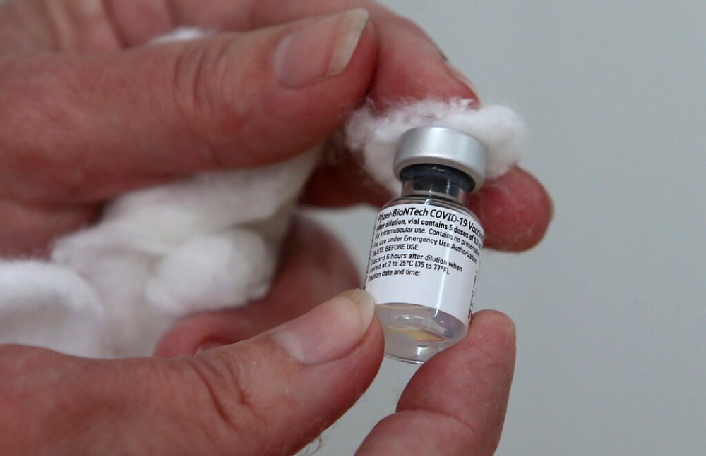 CP
Canada's principal supplier of vaccines, Pfizer, suspended shipments for three weeks while one of its principal factories in Belgium was being retrofitted to expand capacity. (Boris Grdanoski / The Associated Press)