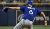 Steve Nesius - The Associated Press
Blue Jays starter Alek Manoah hurt his back recently when he slipped on the dugout steps. He went on the injured list Monday.