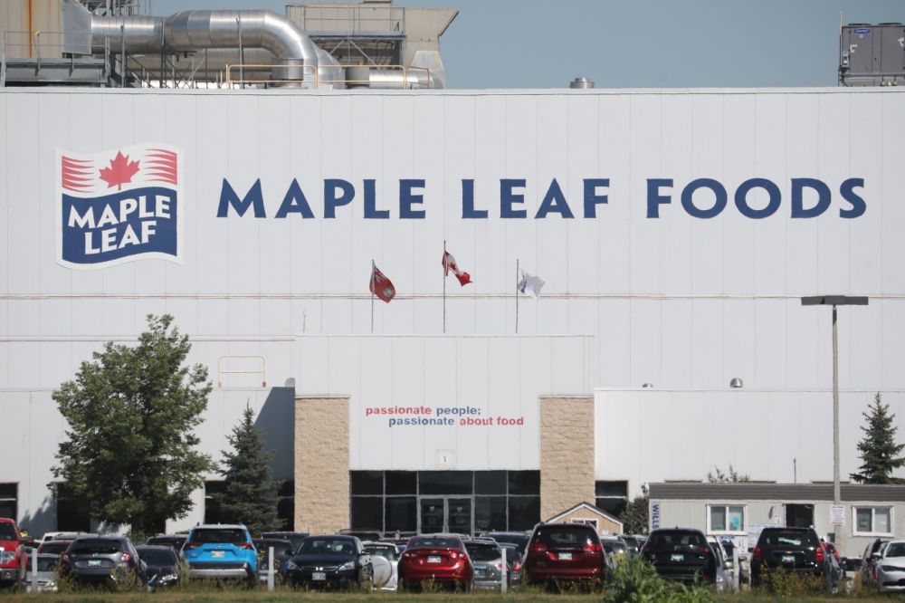 Three more workers at the Maple Leaf Foods pork-processing plant in Brandon have tested positive for COVID-19. (Tim Smith / The Brandon Sun)