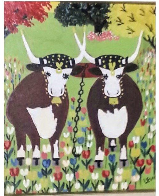 - RCMP handout image
Nova Scotia RCMP released this photo of one of the two Maud Lewis paintings reported stolen from a house in Smiths Cove, N.S.