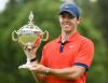Nathan Denette - THE CANADIAN PRESS file photo
Rory McIlroy was the last golfer to get his hands on the Canadian Open trophy, in 2019. He’ll be in the field when the tournament returns in June.