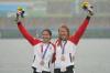 Nathan Denette - THE CANADIAN PRESS
The rain falls as Laurence Vincent Lapointe, right, and Katie Vincent celebrate after winning a bronze medal in the women’s canoe double 500-metre finals during the Tokyo Olympics on Saturday.