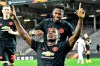 Manchester United's Odion Ighalo celebrates after scoring the opening goal during the Europa League round of 16 first leg soccer match between Linzer ASK and Manchester United in Linz, Austria, Thursday, March 12, 2020. The match is being played in an empty stadium because of the coronavirus outbreak. (AP Photo/Kerstin Joensson)