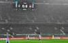 The board shows the result in heavy rain during the German Bundesliga relegation first leg soccer match between Werder Bremen and 1. FC Heidenheim in Bremen, Germany, Thursday, July 2, 2020. Because of the coronavirus outbreak all soccer matches of the German Bundesliga take place without spectators. (AP Photo/Martin Meissner, Pool)