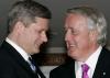 JONATHAN HAYWARD - THE CANADIAN PRESS
Then Prime Minister Stephen Harper (left) meets with former Prime Minister Brian Mulroney in 2006.