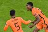 OLAF KRAAK -  GETTY IMAGES
The Netherlands roared to a 3-2 victory over Ukraine at Euro 2020 on Sunday with three goals after the opening half — Denzel Dumfries, right, burying the winner in Amsterdam.