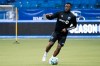 New Montreal Impact player Victor Wanyama dribbles the ball during a practice in Montreal on Wednesday, March 4, 2020. THE CANADIAN PRESS/Paul Chiasson