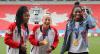 Richard Lautens - Toronto Star
Soccer gold medallists Ashley Lawrence, left, Adriana Leon, centre, and Kadeisha Buchanan meet the media at BMO Field, one of the first of what could be many stops on an Olympic victory tour.