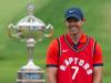 Adrian Wyld - THE CANADIAN PRESS FILE PHOTO
Rory McIlroy laughs as he puts on a Toronto Raptors jersey during the trophy presentation at the Canadian Open golf championship in 2019. He’s scheduled to return to defend his title this year.