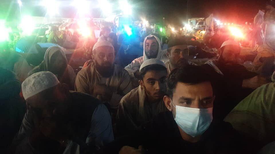 - Maroof
This photo taken Saturday by Maroof, an Afghan interpreter who worked for the Canadian special forces in Kandahar, shows the tense scene on the ground at the Hamid Karzai International Airport where thousands of Afghans gathered trying to leave the country.