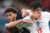 Carl Recine - The Associated Press
Scotland's Che Adams, left, gets physical with England's Tyrone Mings in pursuit of a loose ball in Friday’s Euro 2020 encounter at Wembley Stadium.