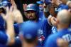 Cooper Neill - GETTY IMAGES
Marcus Semien, celebrating a home run in Texas earlier this week, has been one of the few offensive sparks for the Blue Jays in the early going.