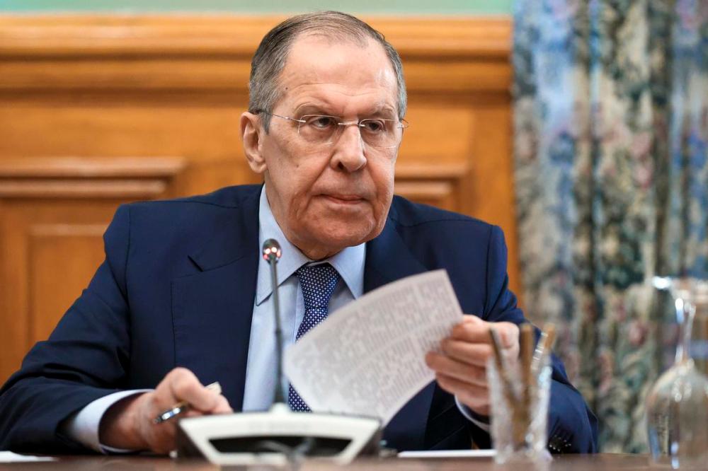 - Russian Foreign Ministry Press Service/AP
Russian Foreign Minister Sergey Lavrov, shown in Moscow on Feb. 25, 2022.