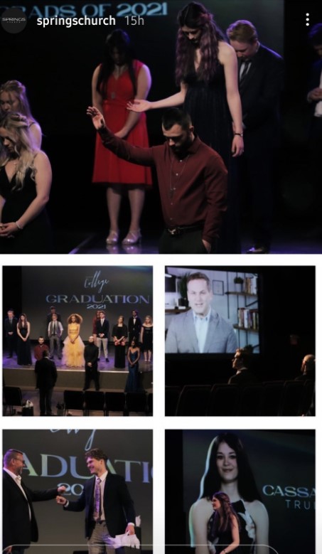 The images were shared on Twitter and Reddit, then reportedly removed from the church’s Instagram account. (Instagram/Twitter)