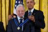 Evan Vucci - AP file photo
Then-president Barack Obama presenting the Presidential Medal of Freedom to composer Stephen Sondheim during a ceremony in the White House, in 2015.