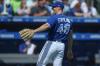 Joshua Bessex - The Associated Press
Blue Jays starter Ross Stripling reacts after an out at the plate helped his cause in the third inning of Saturday’s win over the Astros in Buffalo.