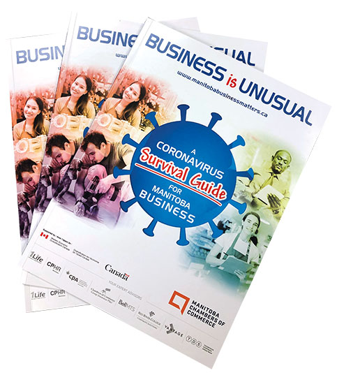 Thanks to a grant from Western Economic Diversification Canada, MCC launched the Manitoba Business Matters microsite, and produced and delivered our “Coronavirus Survival Guide” to 40,000 Manitoba businesses in March 2021.