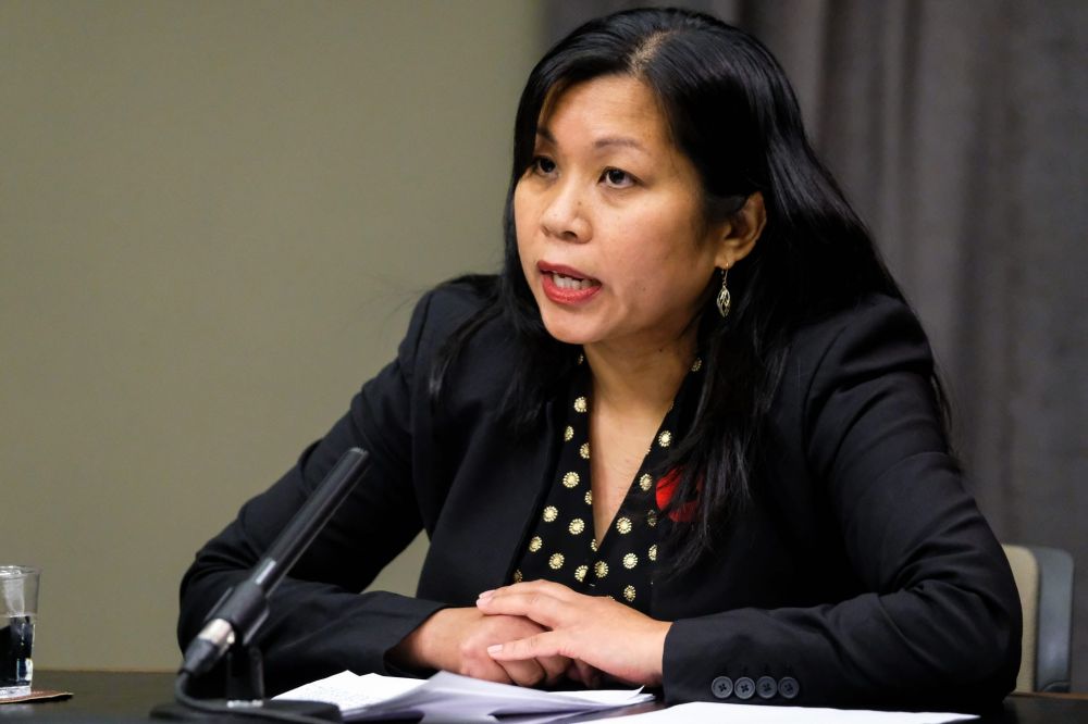 Daniel Crump / Winnipeg Free Press
Two Maples Personal Care Home residents were found dead when paramedics arrived on Friday, confirmed Gina Trinidad, the WRHA’s chief operating officer of long-term care, in a hastily-organized news conference Saturday evening.