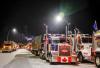 Jeff McIntosh - The Canadian Press
Anti-COVID-19 vaccine mandate demonstrators gather as a truck convoy blocks the highway at the U.S. border crossing in Coutts, Alta., Tuesday, Feb. 1, 2022.