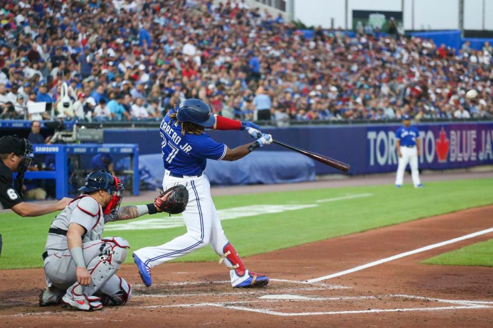 Joshua Bessex - The Associated Press
Vladimir Guerrero Jr. hit his 32nd homer of the season as the Jays said farewell to Buffalo with a game against Boston on Wednesday.
