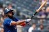 Adam Hunger - The Associated Press
Vladimir Guerrero Jr. hit his 40th home run of the season Monday while extending his hitting streak to 14 games.