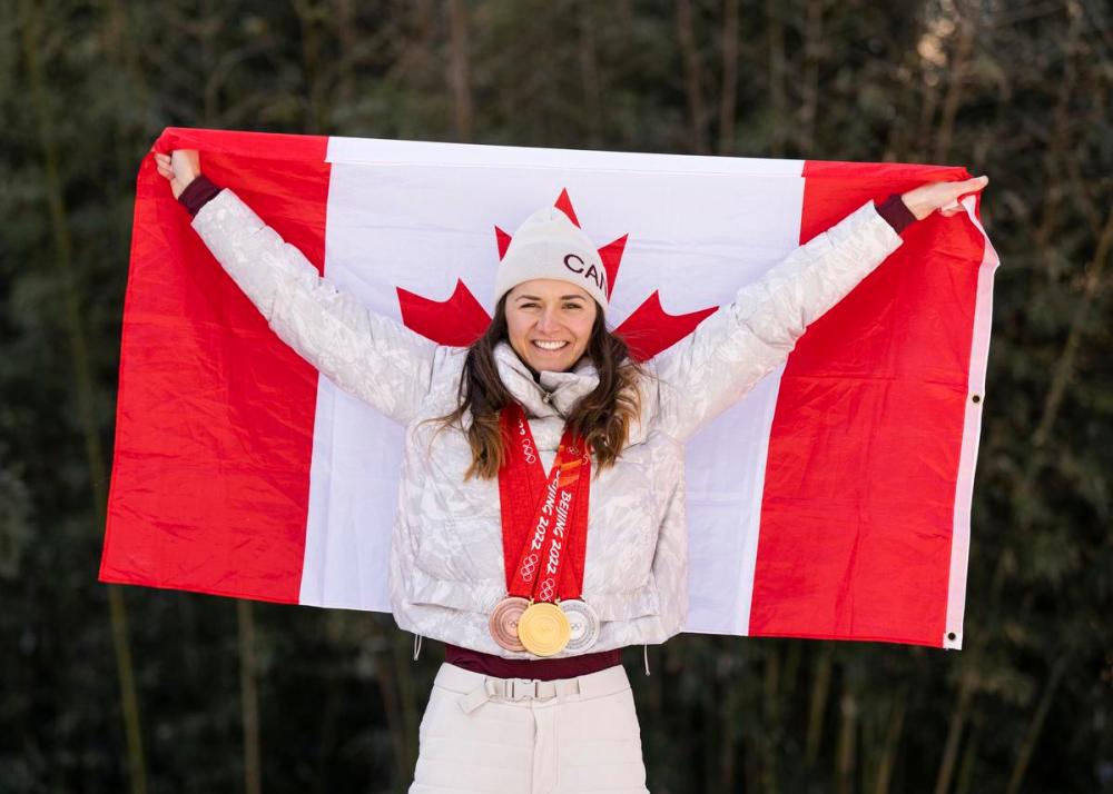 Mark Blinch - The Canadian Press
Canadian long-track speedskater Isabelle Weidemann will carry the Canadian flag one more time in Beijing, this time at Sunday’s closing ceremony.