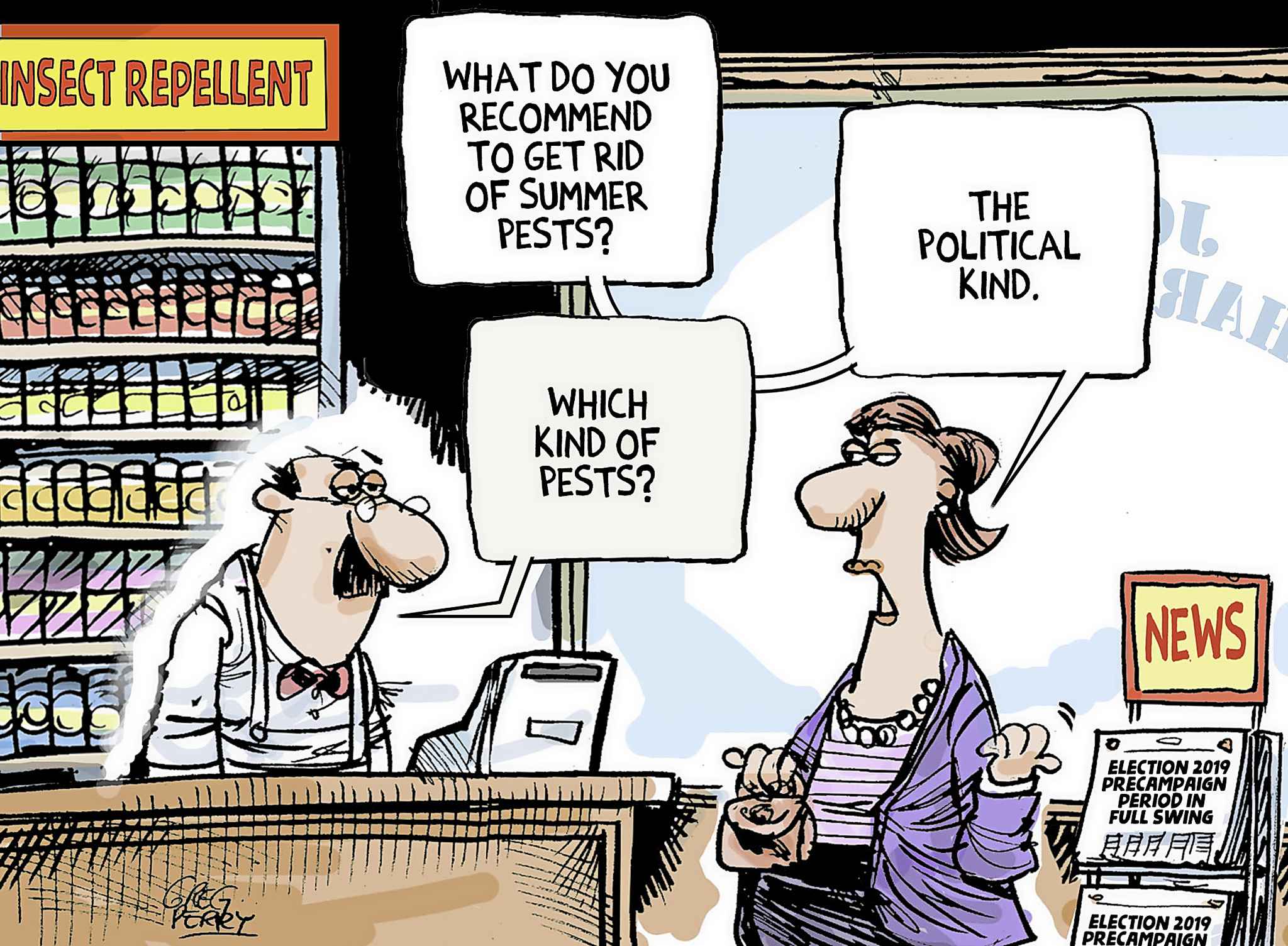 Editorial cartoon for July 8, 2019