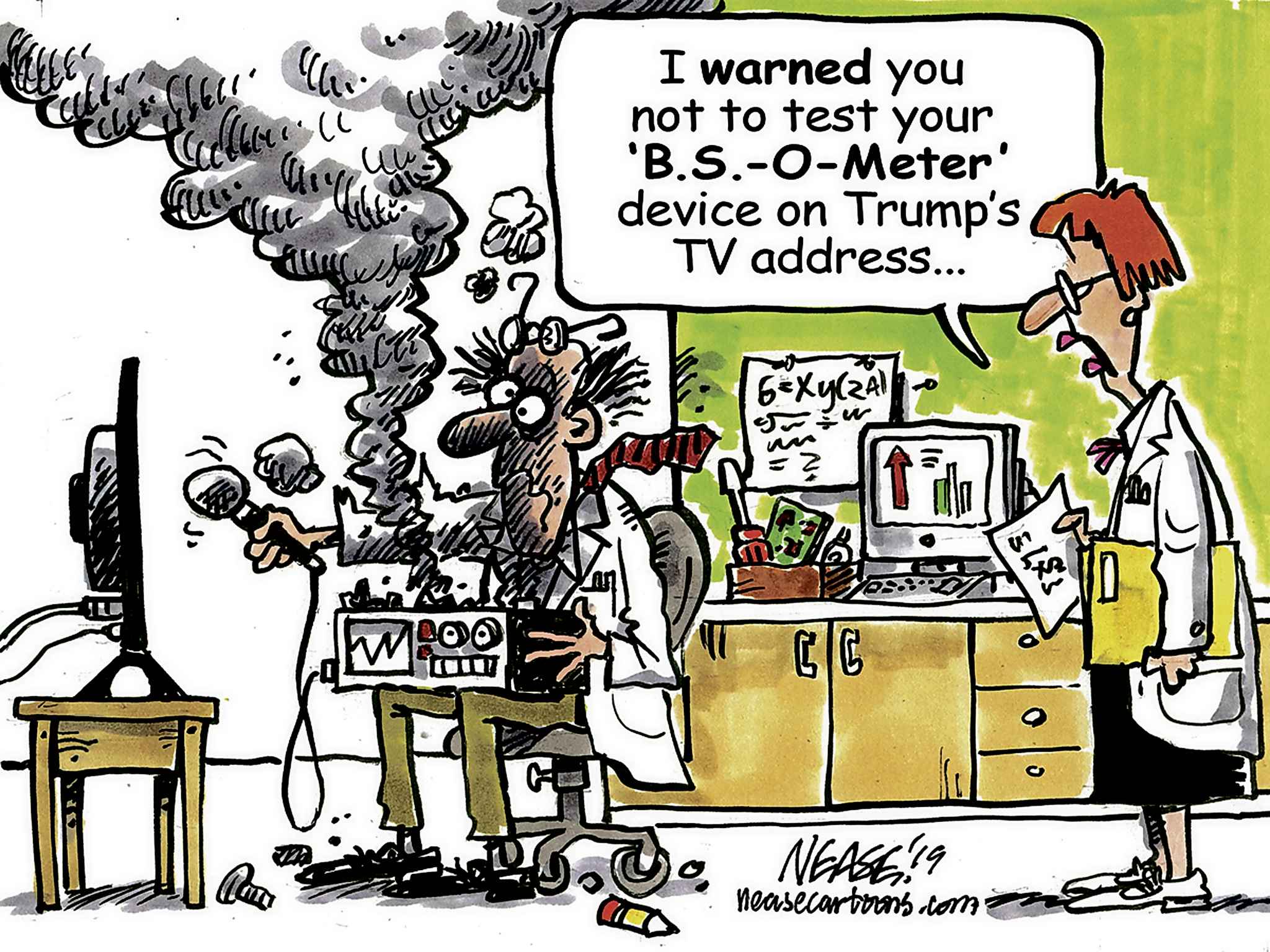 Editorial cartoon for Jan. 9, 2019