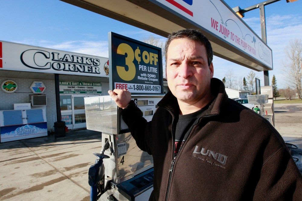 Local business man Laurent Raymond owns a gas station/ convenience store and the lockout is hurting his business.