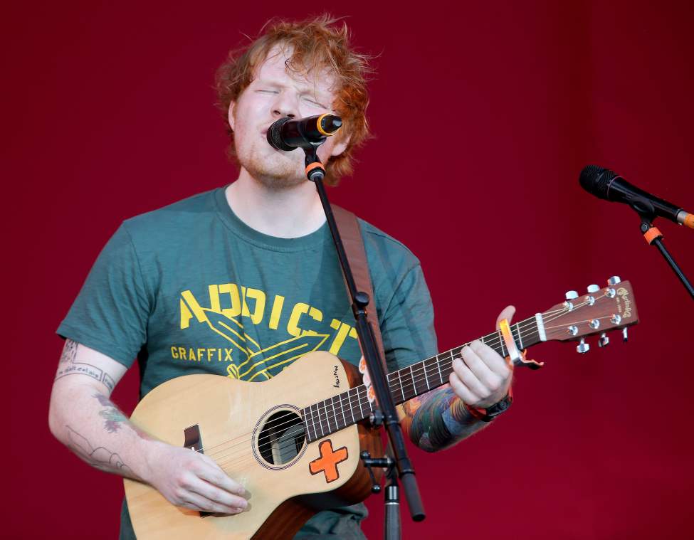 Trevor Hagan / Winnipeg Free Press
British singer-songwriter Ed Sheeran opens for Taylor Swift at Investors Group Field, Saturday, June 22, 2013.